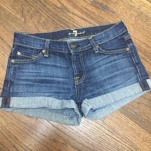 7 For All Mankind Jean Shorts